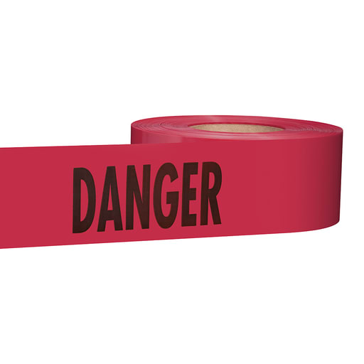 Milwaukee Tool - Empire 77-1004 3" x 1000ft Red Barricade Tape