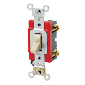 Leviton Mfg Co - Leviton 1221-2I&nbsp; 20amp Single Pole Extra Heavy-Duty Industrial Spec Grade Toggle Switch - Ivory