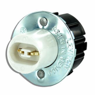 Leviton Mfg Co - Leviton 523 1000 Volt 660 W White Thermoset Snap-In High Output Double Contact Standard Fluorescent Lampholder
