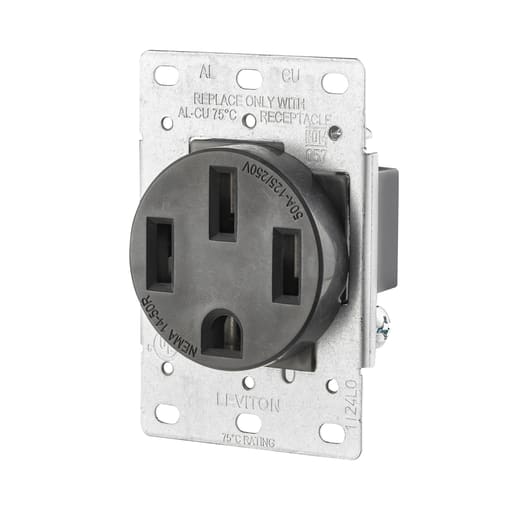 Leviton Mfg Co - LEV 279-S00 EB SHLW REC SHL 3PO4WI