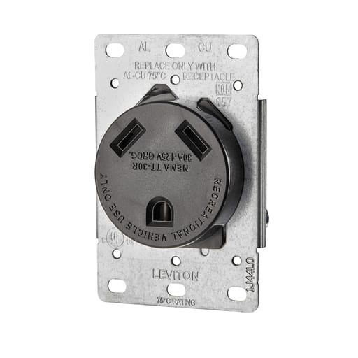 Leviton Mfg Co - LEV 7313-S00 EB TT-30R RECEP FOR RV