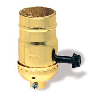 Leviton Mfg Co - Leviton 7090-BR 250 Volt 250 W Polished Brass 2-Circuit Electrolier Medium Incandescent Lampholder
