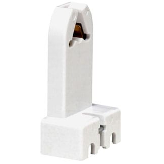 Leviton Mfg Co - Leviton 390-1W 600 Volt 660 W White Thermoset Screw Mount Medium Bi-Pin Standard Fluorescent Lampholder