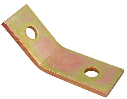 Thomas & Betts Co - Superstrut AB227 Two-Hole Steel Open Angle Fitting w/ GoldGalv finish