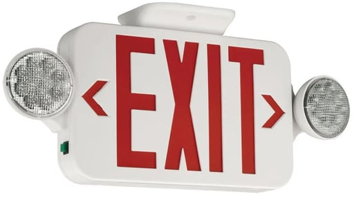 Current by GE - Current CCRRC 4.06 W 120/277 VAC Exit Sign and Emergency Light Fixture