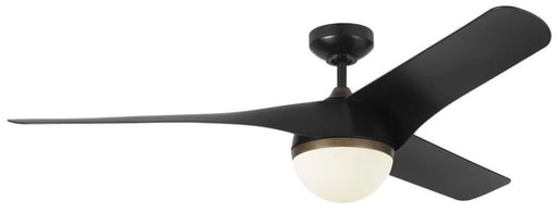 Monte Carlo Fan Company - MONT 3AKR56BKD AKOVA LED 56" W/LED DOWNLIGHT HAND/REMOTE