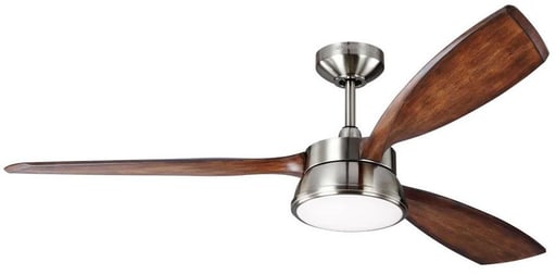 Monte Carlo Fan Company - MONT 3DSTR57BSD 57IN DESTIN - BRUSHED STEEL