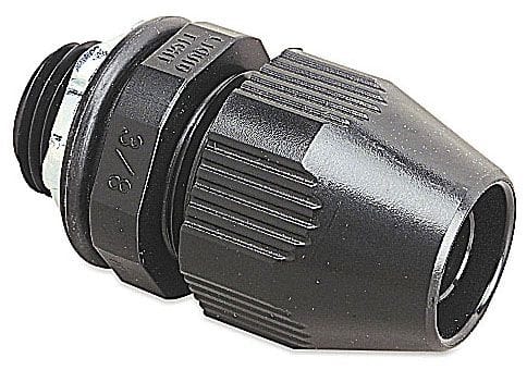Thomas & Betts Co - Thomas & Betts LT50P 1/2" BULLET Straight Liquidtight Connector, Non-Metallic