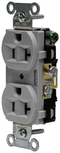 Hubbell Wiring Device - HWDK 5362AG 10RCPT, DUP SB, HUBPRO,