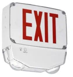 Current by GE - HUBL CWC2RW EM EXIT COMBO DBL FACE RED LT WH HSG