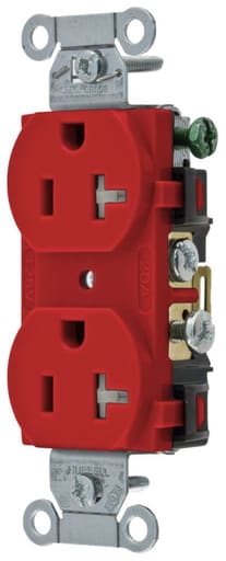 Hubbell Wiring Device - Hubbell CR20RTR T-RES, COM GRD, 20A 125V, 5-20R, R, SW