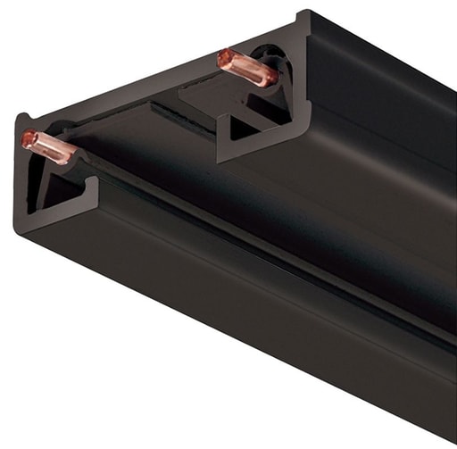 Juno Lighting - R Series 6' 1-Circuit Track Section - Black