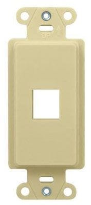 Pass & Seymour / Legrand - On-Q WP3411-LA 1.65 x 0.28 x 4.19 Inch 1-Port Light Almond Plastic Wall Box Mounting Non-Flexible Outlet Strap