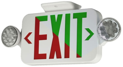 Current by GE - Current CCR 4.12 W 120/277 VAC Exit Sign and Emergency Light Fixture