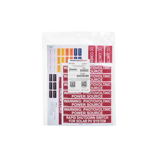 Hellerman-Tyton - TYN 596-03942 NEC2017 SOLAR LABEL K