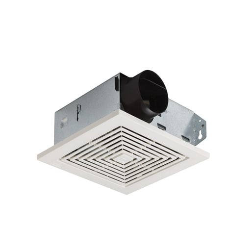 Nutone - Broan 688 0.9 Amp 120 Volt 50 CFM 4 Sones 9 x 9-1/4 Inch White Polymeric Grille Ceiling/Wall Fan