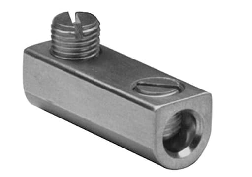Burndy - Burndy AMS0 Aluminum Mechanical Splice, 1/0-14 AWG, 7/16" Screw Dia, 2 Screws, Al/Cu Rated, Tin Plated