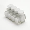 Burndy - Burndy BIBS3504 Aluminum Multiple Tap Connector, Clear Insulated, 4 Port, 1 Sided Entry, 10 AWG-350 kcmil, Al/Cu Rated