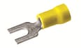 Burndy - Burndy TP1010F Copper Terminal, Fork Tongue, 12-10 AWG, #8-#10 Stud, Vinyl Insulated, Tin Plated