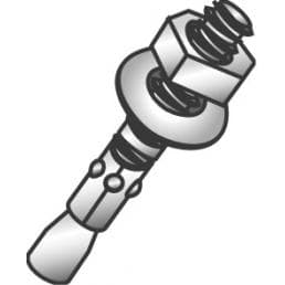 Cully / Mineralac - CUL 62298 3/8 X 7 STUD WEDGE ANCHOR
