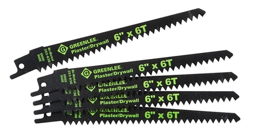 Greenlee Textron - Greenlee 353-636 6 x 3/4 x 0.05 Inch Bi-Metal Taper Back Reciprocating Saw Blade