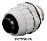 Hubbell Wiring Device - Hubbell P038NBKA 3/8 Inch Black Straight Male Non-Metallic Liquidtight Connector