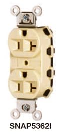 Hubbell Wiring Device - HUB SNAP5362 SNAP CONNECT RECEPTACLE, 20A 125V, BR