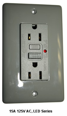 Hubbell Wiring Device - HUB GF15OWLA 15A 125V COMM LED GFCI OW