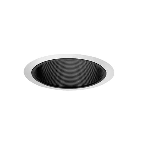 Juno Lighting - 6" Downlight Straight Baffle Trim -White w/ White Baffle