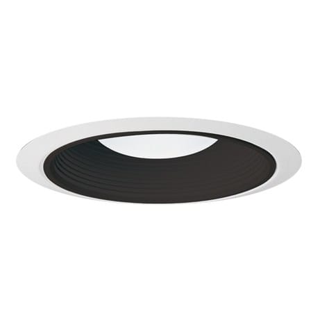 Juno Lighting - 6" Downlight Ultra Thin Baffle Trim - White w/ Black Baffle