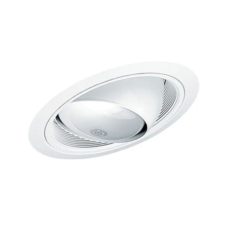 Juno Lighting - 6" Adjustable Eyeball Baffle Trim - White w/ White Baffle