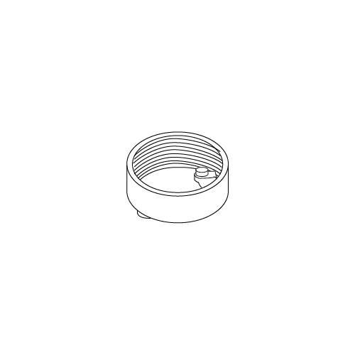 The Wiremold Co - Wiremold 436-2-23/8 2-3/8" Threaded Duct Round Afterset Insert