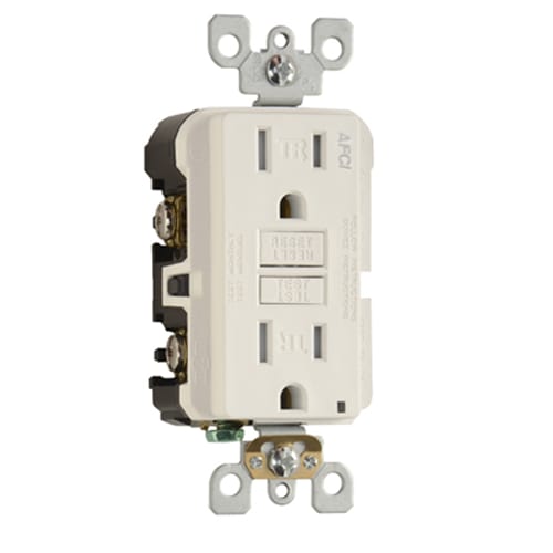 Pass & Seymour / Legrand - Pass & Seymour AF-15TRW 15A 125V AFCI Tamper-Resistant Receptacle, White