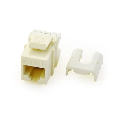 Pass & Seymour / Legrand - On-Q WP3476-LA RJ45 8-Position 8-Wire Category 6 Light Almond Plastic Quick Connect Keystone Connector