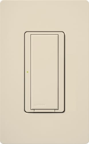 Lutron - Lutron MRF2-8S-DV-LA 1-Pole/Multi-Location 8 Amp 120/277 VAC Light Almond Wall Dimmer Switch
