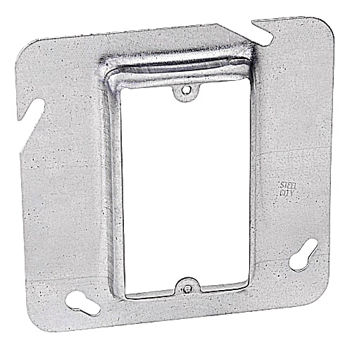 Thomas & Betts Co - Steel-City 72C14-5/8 4-11/16" Steel Square Box Device Cover, 5/8" Raised, 4 cu.in.