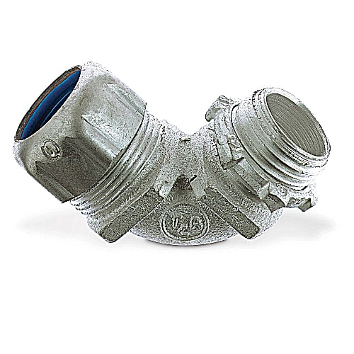 Thomas & Betts Co - Thomas & Betts 5252AL 1/2 Inch 90 Degree Aluminum Liquidtight Connector