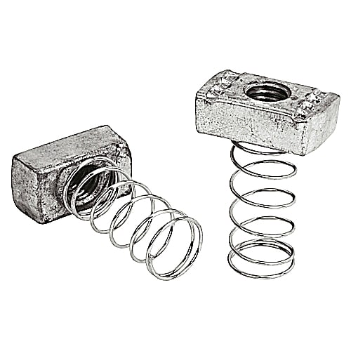 Thomas & Betts Co - Superstrut A100-5/16 5/16" Steel Spring Nut w/ SilverGalv finish
