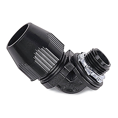 Thomas & Betts Co - Thomas & Betts LT950P 1/2" BULLET 90deg Liquidtight Connector, Non-Metallic