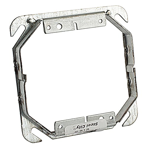 Thomas & Betts Co - Steel City 52-C-52-1/2 2-Gang 4 Inch Side 6cu.in 1/2 Inch Raised Square Tile Cover