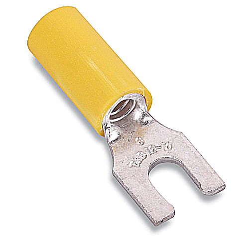 Thomas & Betts Co - Thomas & Betts RC2203 Nylon-Insulated Locking Fork Terminal - #12-10, #6bolt (500/Pkg)