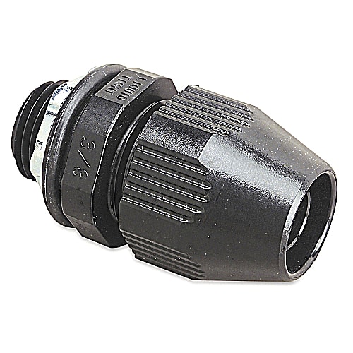 Thomas & Betts Co - Thomas & Betts LT100P 1" BULLET Straight Liquidtight Connector, Non-Metallic