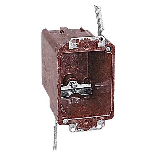 Thomas & Betts Co - Carlon 6070-4-UB 3-3/8 x 2-3/8 x 3-1/4 Inch 18cu.in 1-Gang Non-Metallic Swing Bracket Outlet Box