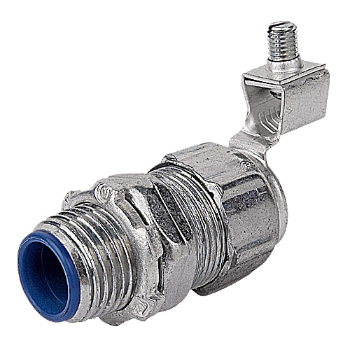 Thomas & Betts Co - Thomas & Betts 5335-GR 1-1/4" Straight Liquidtight Connector, Insulated Throat, w/ Grounding Lug
