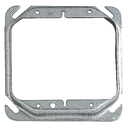 Thomas & Betts Co - Steel-City 52C18-5/8-25 4" Steel Square Box Device Cover, 5/8" Raised, 7.3 cu.in.