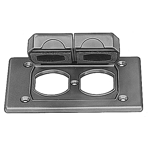 Thomas & Betts Co - Thomas & Betts CWPDR-FS 1-Gang Die-Cast Aluminum Horizontal Duplex Receptacle Device Box and Cover
