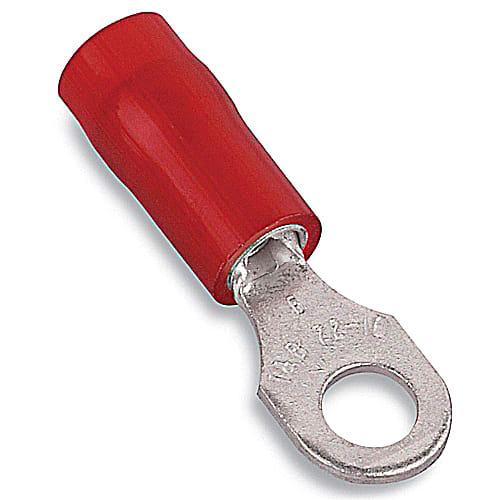 Thomas & Betts Co - Thomas & Betts RA853 Nylon-Insulated Ring Terminal - #22-16, #6bolt (1000/Box)