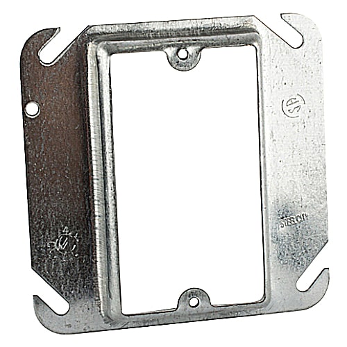Thomas & Betts Co - Steel-City 52C14-5/8 4" Steel Square Box Device Cover, 5/8" Raised, 4 cu.in.