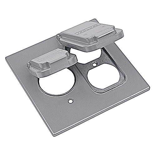 Thomas & Betts Co - Red Dot 2CCSD 2-Gang Single and Duplex Receptacle Cover