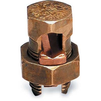 Thomas & Betts Co - Blackburn 4H Copper Split Bolt Connector, 4 Sol - 8 Sol